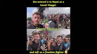 Based on reports, the protests in Nepal documented by British YouTuber Harry.#british #vlog #news