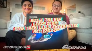 Реклама: Ники и её муж Джастин собирают модель корабля LEGO® Icons Star Trek: U.S.S.Enterprise NC...