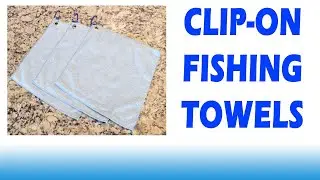 How To Make Fishing Towels. Great accessory for all fishermen. #howto #fishing #tackle