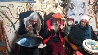 Rav Vast tongue drum e jew s harp.Iris Dingle e Martin,  Solst&iacute;cio de Inverno 