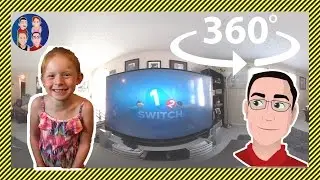 1-2-Switch in 360 Degrees! | G-Dad Vs. G-Girl  - Nintendo Switch Gaming with 360 VR Enhanced Camera