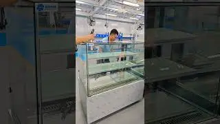 Frameless cake showcase #refrigerator #showcase #manufacturer