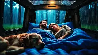 Cozy Car Rain & Soft Thunder 🌙 Healing Rain Ambience for Deep Sleep and Total Calm | RAIN ASMR CALM