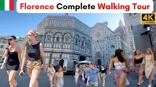 Florence, Italy Complete Walking Tour 4K UHD | The Candid Explorers
