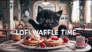 Lofi Cat Cafe: Waffle Dream Beats 🎼 chill beats to relax/study to