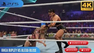 WWE Rhea Ripley vs Alexa Bliss 2k23 PS5 Gameplay #rhearipley #trending #wwe #smackdownhighlights 