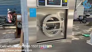 Actual machine shooting of automatic intelligent washer extractor and intelligent dryer