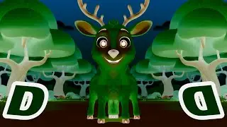 ABC COLORFUL ANIMALS SONG-DEER (GREEN) | Sponsored By Preview 2 Effects