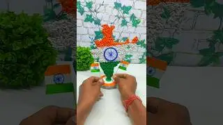 Independence Day special craft with rice 🧡🤍💚 #independenceday #india #art #shorts #craft #trending