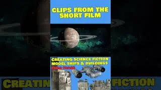 Creating science fiction model ships and buildings from trash