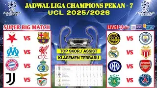 Champions League 2026 Schedule Week 7 - SPORTING vs PSG - SLAVIA vs BARCELONA - MADRID vs MONACO