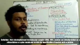 Dot blot technique | principle , procedure and application |