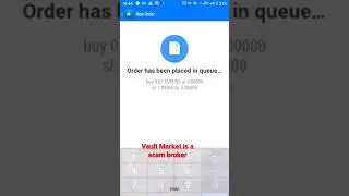 Vault Market is a scam broker is open trades far from entry point it not a spread but they are scam