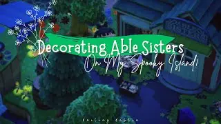 Decorating Able Sister's On My Spooky Island! || Animal Crossing: New Horizons