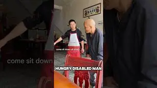 Disabled Old Man Finds Warmth and Kindness from a Generous Restaurant Owner and Strangers &hearts;️ #kind