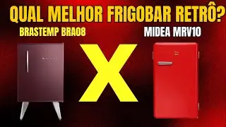 Qual Melhor Frigobar Retr&ocirc; 2024 ?Brastemp BRA08 ou Midea MRV10