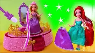 Rapunzel Royal Style Studio Playset Color Changing Doll Disney Princess Color Changers Ariel Belle