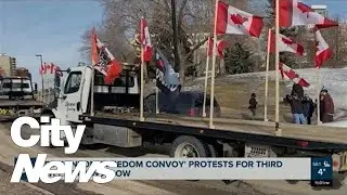 Edmonton &lsquo;Freedom Convoy&rsquo; continues for third weekend in a row