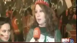 Aadia nazz Live on PTI jalsa Karachi........