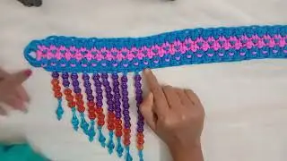 Macrame toran new design/bedeadtoran/मायक्रम तोरण ची नवीन डिझाईन#Mahi Arts &Vlog