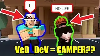 VeD_DeV is a CAMPING COP??!! | Roblox Jailbreak 1v1 User VeD_DeV