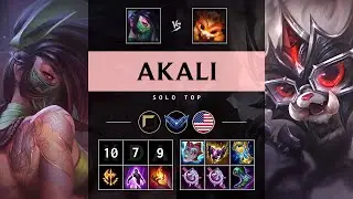 Akali Top vs Gnar - NA Diamond Patch 25.18