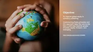 Pricing framework to foster global equity in scholarly publishing: webinar