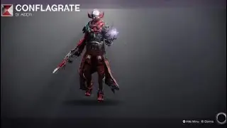 Destiny 2 Warlock with Interlaced armor Ornaments and Conflagrate Shader