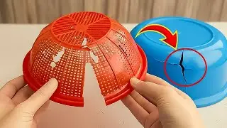 Не выбрасывайте сломанные пластиковые корзины! 😱! Вы не поверите, какой потрясающий результат! 😱