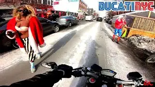 why i love THE STREETFIGHTER | wild sights and ride in Brooklyn, NYC on a Ducati SF 848 v1395