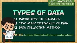 DATA: Types of Data and Data Collection Methods | Grade 7 - Quarter 3 | MATATAG [TAGALOG MATH]