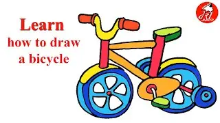 how to draw a bicycle| Bicycle drawing easy |