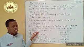 question tags/ jumlada yar su'aal weydinta