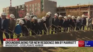 Lamont, local leaders help break ground on new hotel in Bridgeport