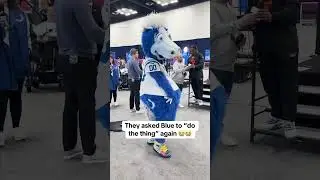 He did the thing 💀 #nfl #nflcombine #mascot #colts #shorts