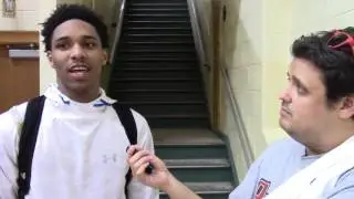 Trinity Episcopal 2018 guard Jason Wade after 74-56 win over South Lakes