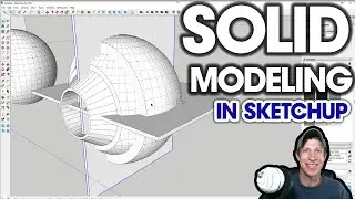 Creating Advanced Shapes with SOLID TOOLS in SketchUp! (Boolean Modeling Tutorial)