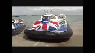 Hovertravel's first Griffon 12000TD hovercraft 'Solent Flyer' on trials at Ryde.