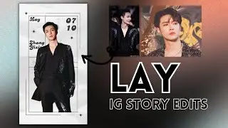 KPOP Poster Edit: Lay Zhang Yixing EXO | Canva Timelapse Tutorial | How to Edit Aesthetic Pictures