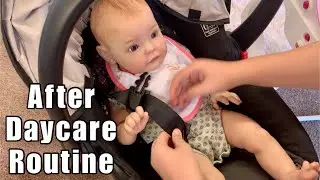 Reborn role play after daycare routine picking up from daycare