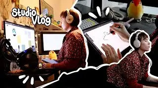 Ein realistischer Arbeitstag als Illustratorin &hearts; ⎢ STUDIO VLOG 2024