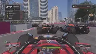 Charles Leclerc z P6 na P2 Baku City Circuit