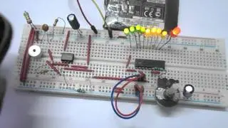 LED VU Meter using LM3914 and LM358