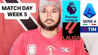 FOOTBALL ROUNDUP ⚽️  MATCH DAY 5!, LIVERPOOL vs EVERTON, CITY vs ARSENAL MANU vs CHELSEA #football 