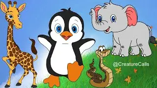 animal sounds, cute animals, animal call, giraffe, elephant, boa constrictor, cow - animal video
