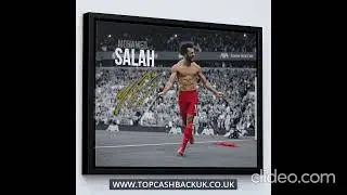 Mohamed Mo Salah Liverpool 16 x 12 inch Canvas Print Signed Autograph for Football Fans