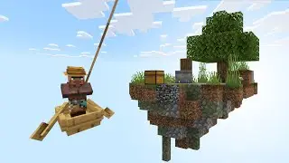 Bungee Villagers - Skyblock ChickenBlock with Pixlriffs