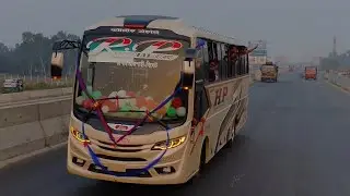 Rp Rokeya Vs Akota || ফোটসুটের বাস যখন একতাকে খেয়ে দেয় || BD BUS VLOGGER || Dangerous Bus Overtake 