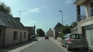 Driving From 22160 Le Croissant To 22110 Pempoul &Eacute;ven, Rostrenen, C&ocirc;tes d'Armor, Brittany, France
