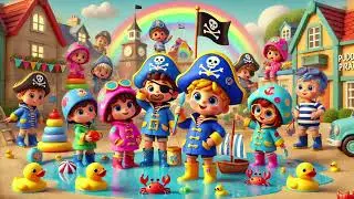 🏴&zwj;☠️💦 Puddle Pirate Patrol &ndash; The Splashy Treasure Hunt Adventure|Nursery Rhymes & Kids Songs